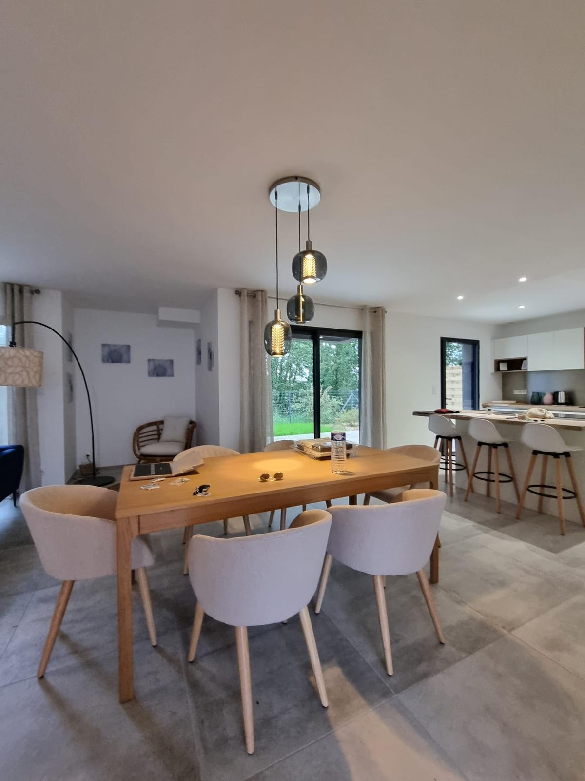 Warm minimalist Algarve villa interior
